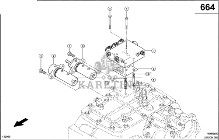 Claas Lexion 580 SIŁOWNIK HYDRAULICZNY 0000402681 (Napęd jezdny; elektr.-hydr.-włączanie)