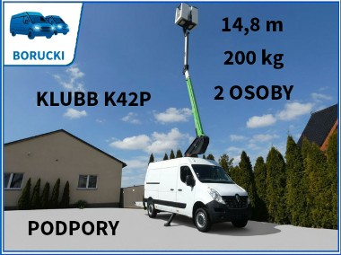 Renault Master podnośnik koszowy KLUBB K42 P, 14.,8 m, 200 kg, 2 osoby,-1