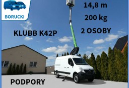 Renault Master podnośnik koszowy KLUBB K42 P, 14.,8 m, 200 kg, 2 osoby,