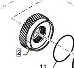 New Holland CR9080 CR 9080 E4 TIER 4 Koło Zębate Zębatka Skrzyni Biegów Przekładni CZĘŚCI 84147918