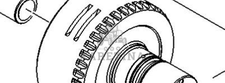 John Deere 8110 8210 8310 8410 Bęben CZĘŚCI RE587761-1