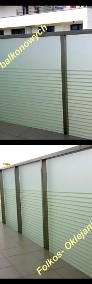 Oklejanie szyb balkonowych Warszawa- Folia Matowa zewnętrzna na balkon -Folkos -3