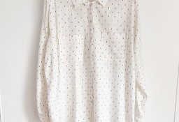 Koszula Promod 42 XL biała we wzorek jak kropki bluzka