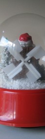 Duża obracająca się i świecąca kula śnieżna z pozytywką – św. Mikołaj -4