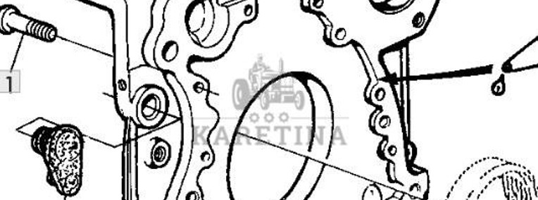 John Deere 6068HLA73 6820 6920 6920S Obudowa CZĘŚCI R123553-1