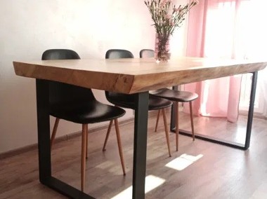 Stół z monolitu solidny , różne rodzaje , malowany proszkowo stal drewno meble a-1