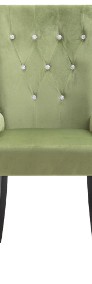 vidaXL Krzesła stołowe z podłokietnikami 2 szt., jasnozielone, aksamit276914-3