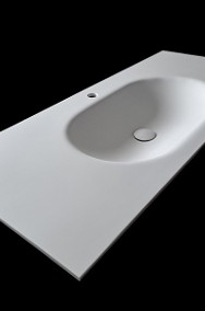 Umywalka łazienkowa wyginana z blatu kompozytowego, na wymiar-2
