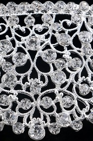 Nowa korona srebrny kolor księżna królowa księżniczka wesele ślub cyrkonie-2