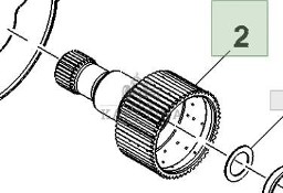 John Deere 8120 8220 8320 Piasta R108580