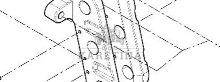 Fendt Vario 1038 1042 1046 1050 GEN 3 Wspornik Tylnego TUZ 530871205013-1