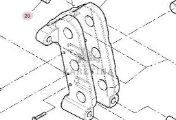 Fendt Vario 1038 1042 1046 1050 GEN 3 Wspornik Tylnego TUZ 530871205013