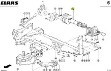 Claas RU600 - wałek przegubowy 0009965272