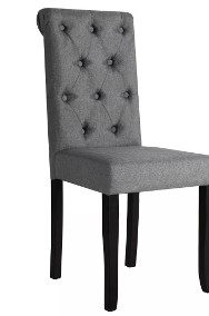 vidaXL Krzesła stołowe, 6 szt., ciemnoszare, tkanina275151-2