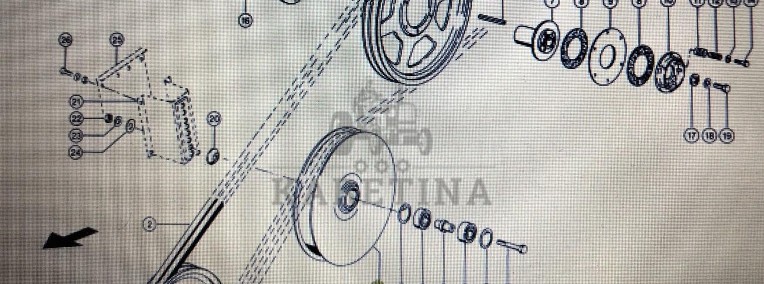 Rolka prowadząca Claas Mega 370-340 Nr kat. 000 661 269 0 Nr kat. 000 661 269 0-1