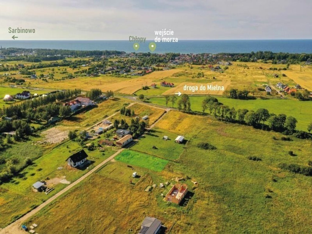 Działka budowlana nad morzem Mielenko - Widok 2