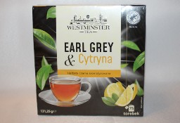 Herbata Westminster earl grey o smaku cytrynowym 75 torebek cytrynowa