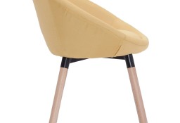 vidaXL Krzesła do jadalni, 6 szt., żółte, tapicerowane tkaniną278119