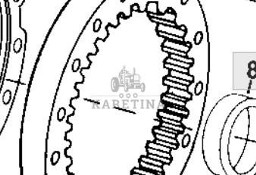 John Deere 8110 8210 8310 8410 Koło Koronowe Wieniec CZĘŚCI R157061