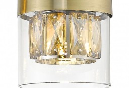 Lampa sufitowa Plafon Gem Zuma Line 1x28W G9 Gold Złoty