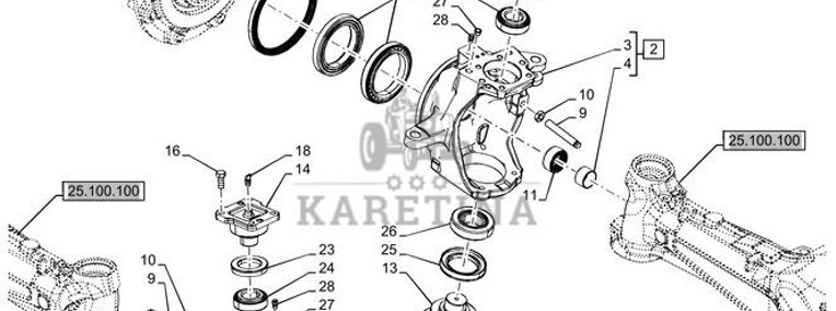 New Holland T6070 Zwrotnica 47895485-1