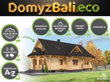 Domy z bali .eco 28-35cm - Budowa domów z  drewna w 100 DNI - drewniany - TANIO-1