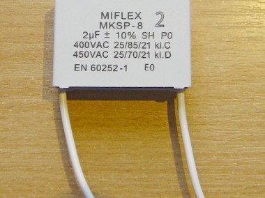 Kondensator rozruchowy 2,0µF MKSP-8-1