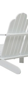 vidaXL Krzesło Adirondack, podwójne, drewniane, białe47228-4