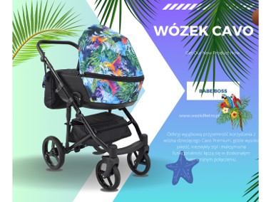 Wózek Dziecięcy Cavo Premium 3w1 Wielofunkcyjny Spacerówka Fotelik Dodatki-1