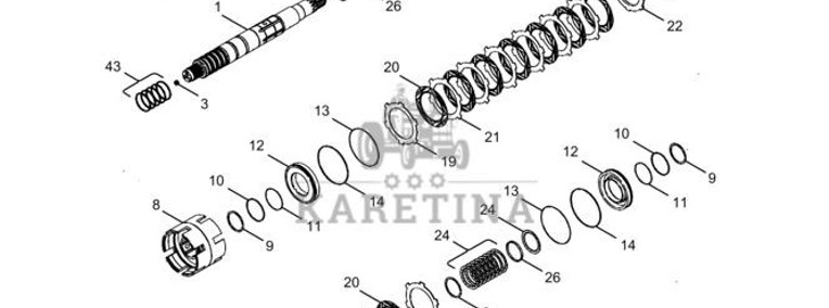 New Holland T6090 T6070 Kolo zebate napedz 1342495C1-1