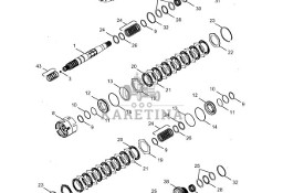 New Holland T6090 T6070 Kolo zebate napedz 1342495C1