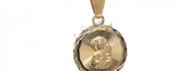 Medalik srebrny pozłacany-1