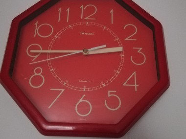 zegar w kolorze czerwonym do kuchni-1