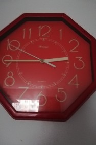 zegar w kolorze czerwonym do kuchni-2