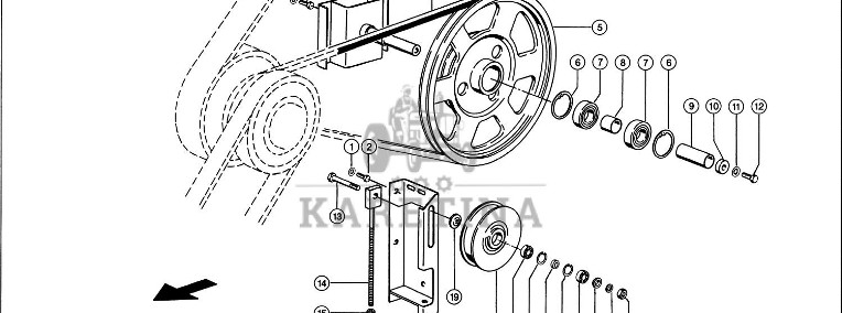 Claas Lexion 600 KOŁO PASOWE 0006672691 (Napęd skrzyni sitowej, 1. stopień)-1