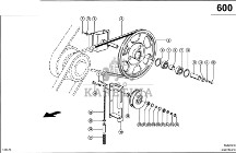 Claas Lexion 600 KOŁO PASOWE 0006672691 (Napęd skrzyni sitowej, 1. stopień)