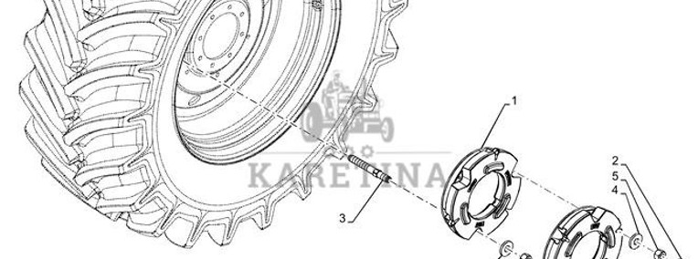 New Holland T6090 T6070 Obciąźnik koła 48058287-1