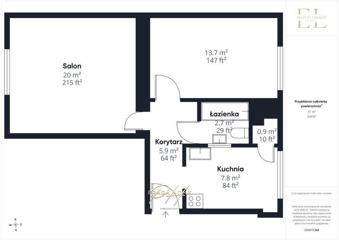 Grochów | 2 pokoje | 51 m² | Świetna lokalizacja - Widok 5