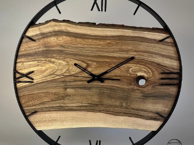 Nowoczesny zegar z drewna - 100% spersonalizowany-1