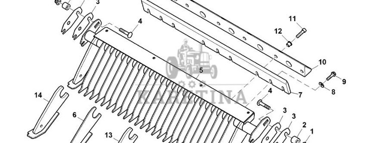 John Deere 960 - Część źniwna DC218717 (Podbieracz)-1
