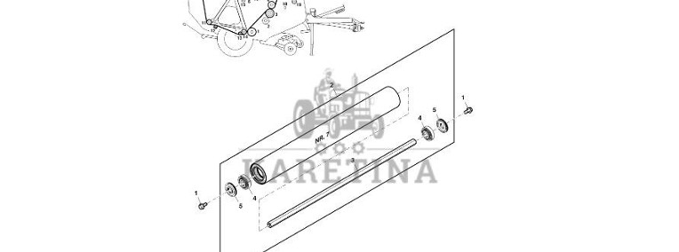 John Deere 960 - Rolka DC225443 (Pasy, rolki, bramki)-1
