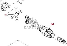 Fendt 930 933 936 939 942 Vario Gen 6 Wał Przegubowy Przedniej Osi CZĘŚCI H218PF050038B