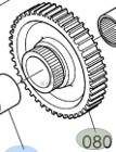 KUBOTA M9540 Koło Zębate 46 / 23 zębów CZĘŚCI 3C081-31232