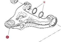 Fendt Vario 1038 1042 1046 1050 GEN 3 Wahacz Kompletny Prawa Lewa Strona F530300051160 F530300051170