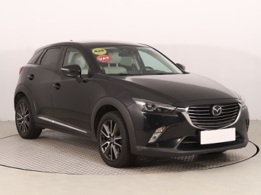 Mazda CX-3 , Salon Polska, Serwis ASO, Automat, VAT 23%, Skóra, Navi,-1