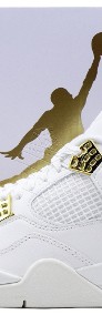 Nike AIR JORDAN 4 White & Gold / AQ9129–170-4
