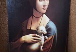 Dama z gronostajem pędzla Leonarda da Vinci, reprodukcja 