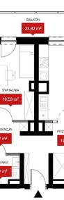 Apartament 5 pokoi 107,73m2m2 + balkon23,82 m2  widokiem na rzekę-3