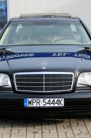 Mercedes-Benz Klasa S W140 S 500 Long Lift Szyber Pamięć Skóra Lodówka Dociąg Klimatronik LOKAT-2
