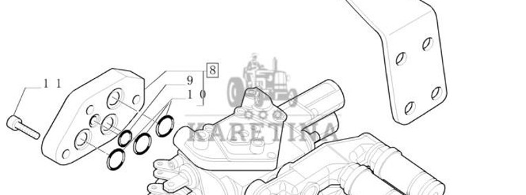 New Holland T6010 T6090 T6070 Zawór hydrauliczny 87303619-1